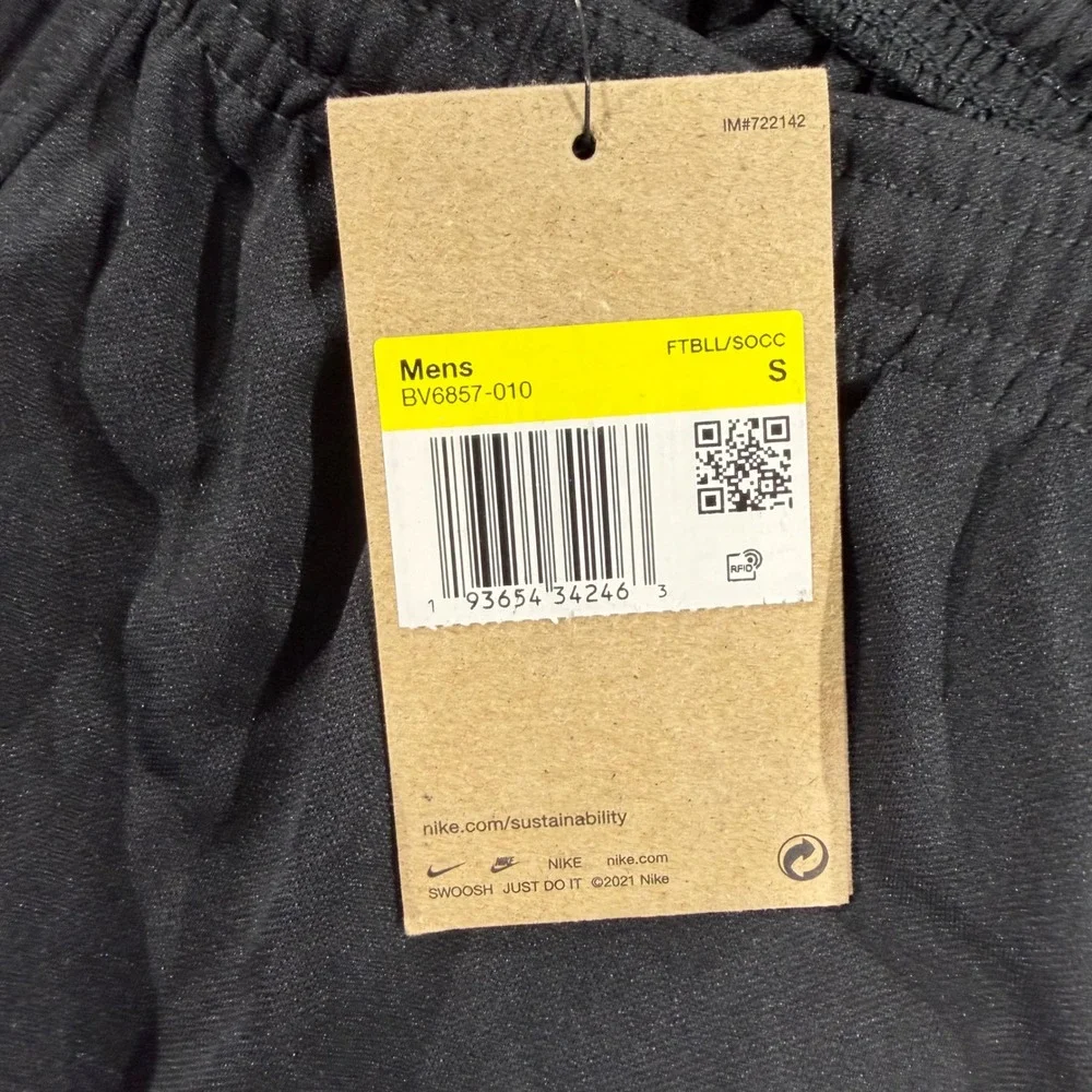 Nike Mens Park III Soccer Shorts Black Athletic Gym Training Size S NWT